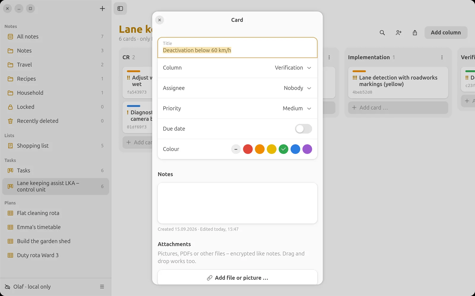 Change request with impact analysis according to ISO 26262
