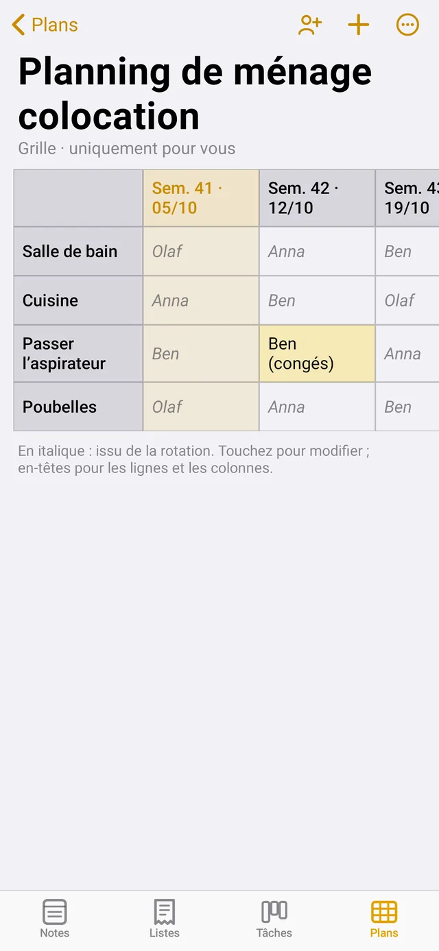 Plan sur le téléphone