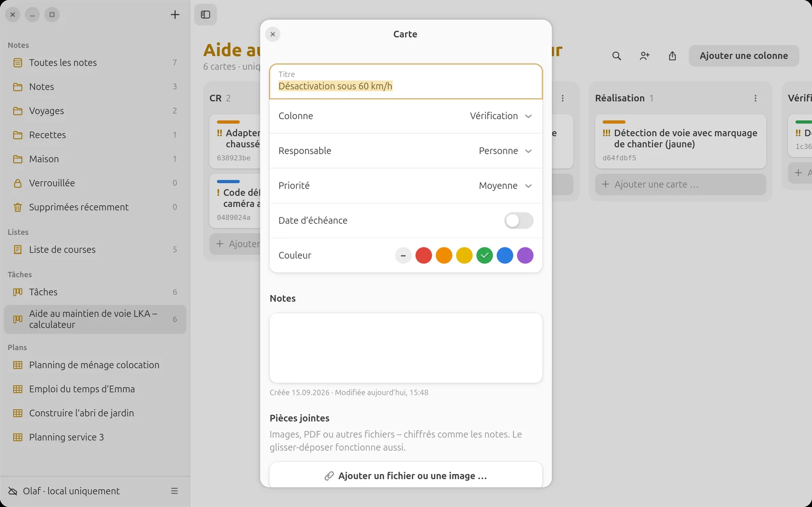 Demande de modification avec analyse d’impact selon l’ISO 26262